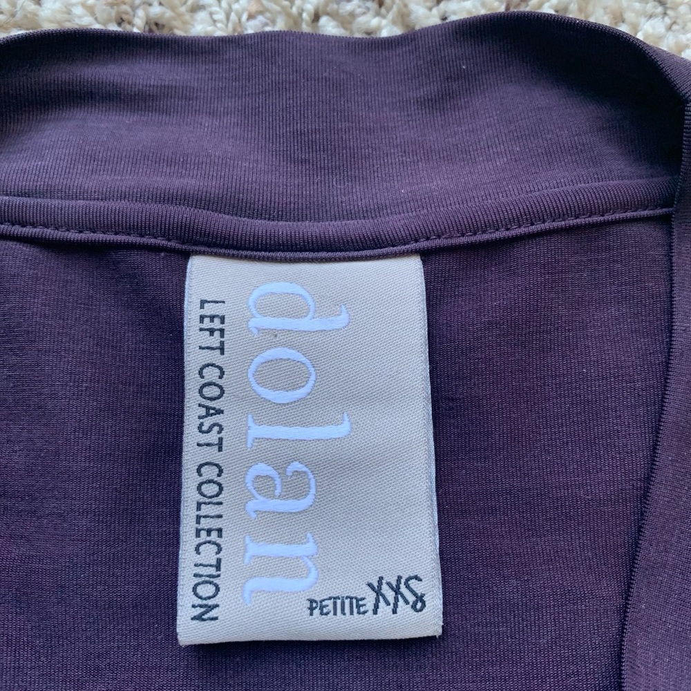 Anthropologie Dolan Left Coast Toute Dress Purple Pockets VNeck  XXSPetite NWOT - Picture 4 of 13
